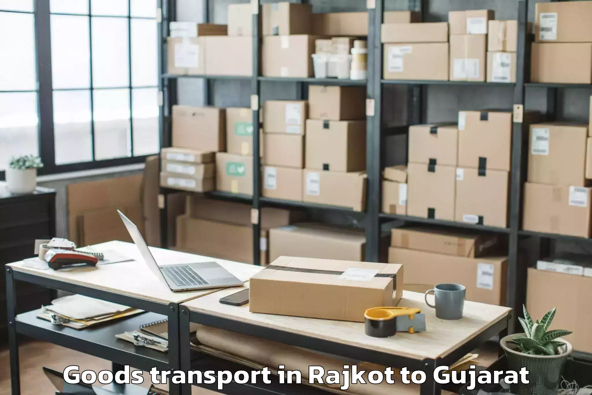 Professional Rajkot to Dahej Goods Transport